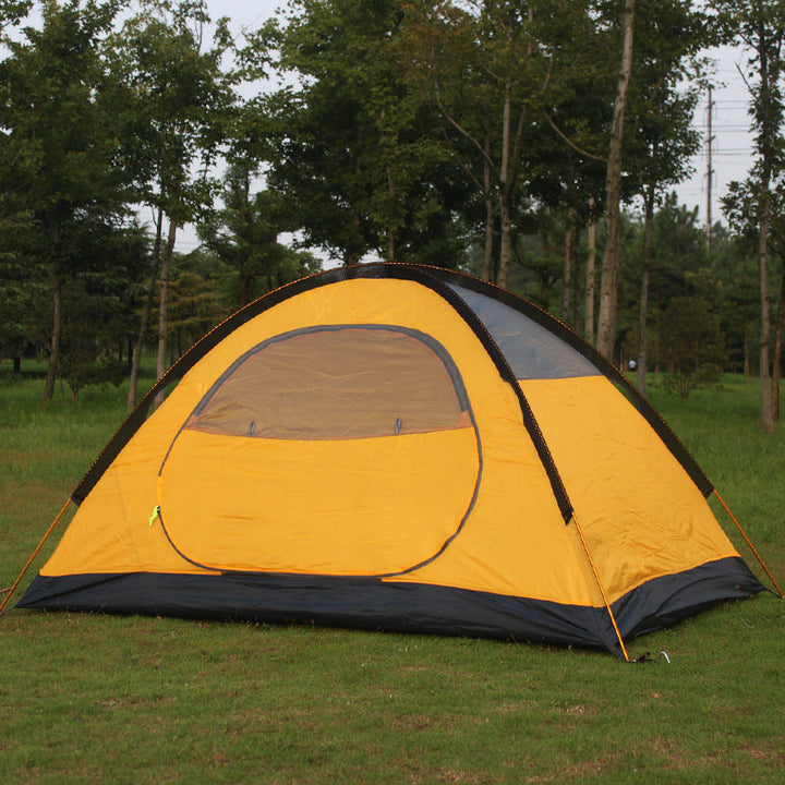 Outdoor Camping Double Layer Aluminum Pole Tent Durable Weather Resistant