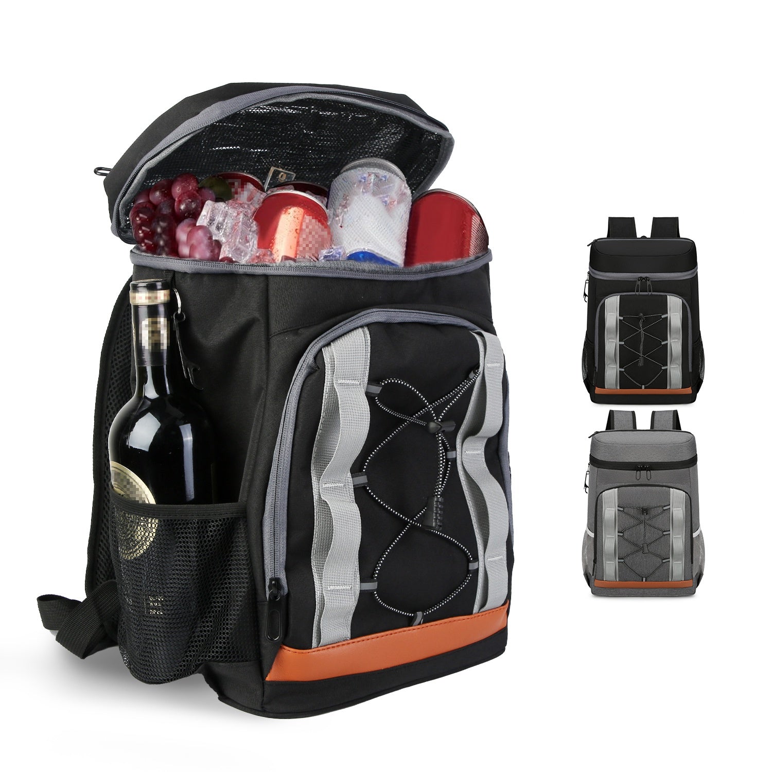 Leakproof Insulated Cooler Backpack 36 Can 25L Picnic Camping Bag