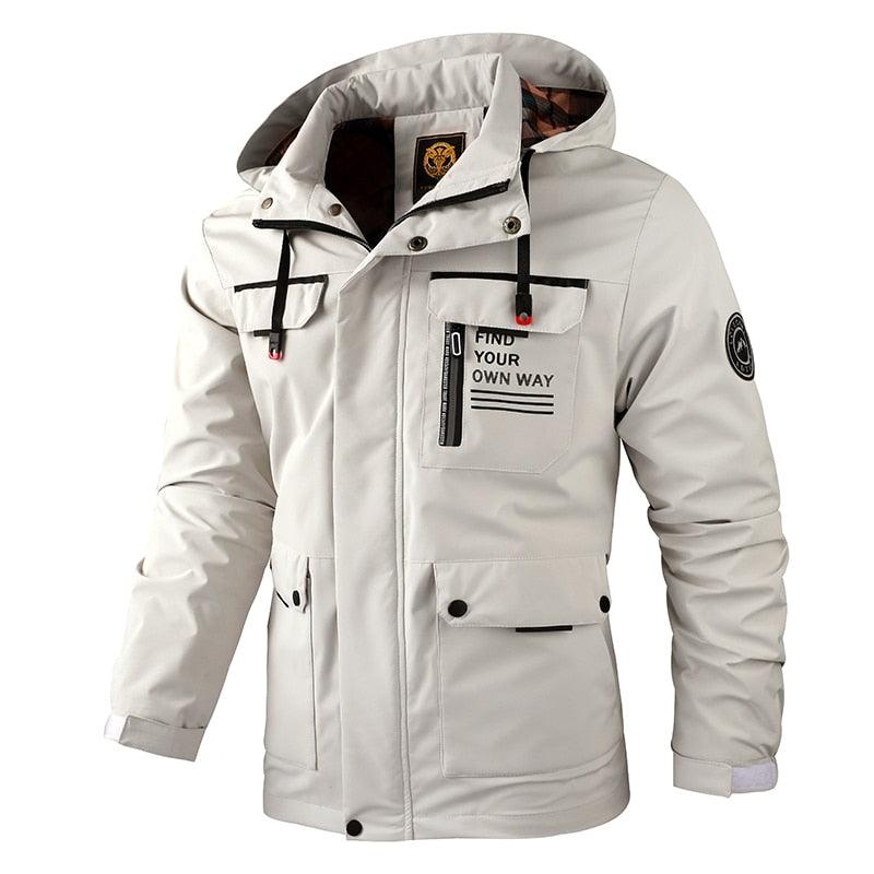 Men Waterproof Windproof Hooded Softshell Winter Outdoor Jacket Coat
