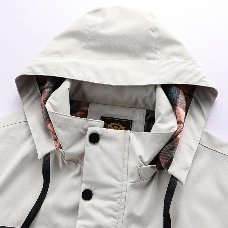 Men Waterproof Windproof Hooded Softshell Winter Outdoor Jacket Coat
