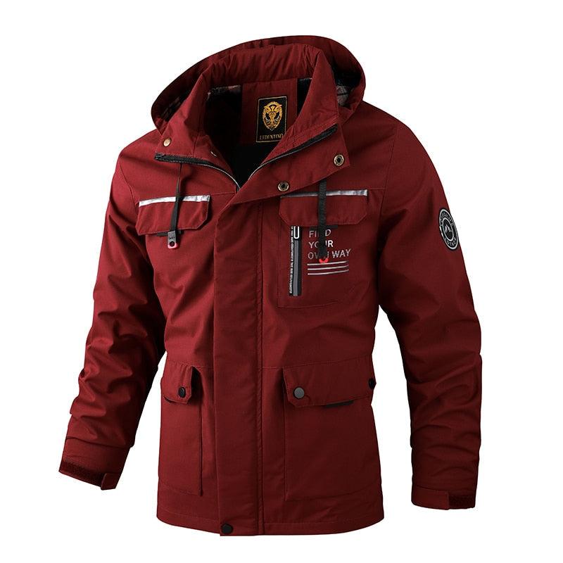 Men Waterproof Windproof Hooded Softshell Winter Outdoor Jacket Coat