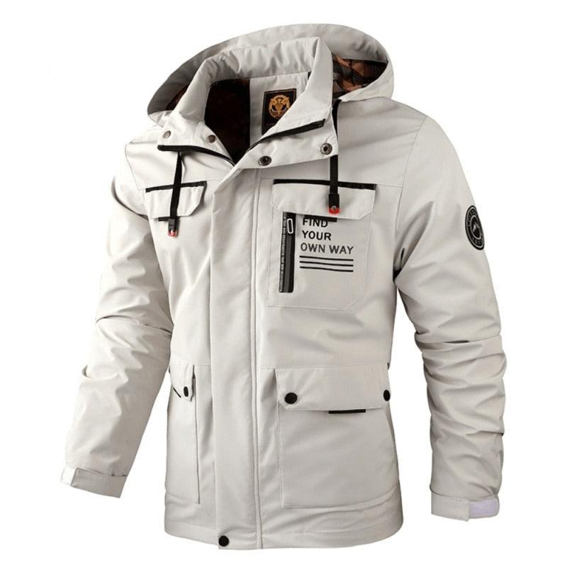 Men Waterproof Windproof Hooded Softshell Winter Outdoor Jacket Coat