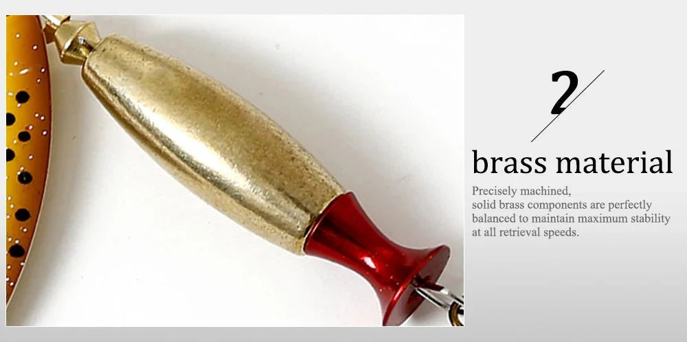 Metal Spinner Lure | Long Cast Hard Bait for Bass, Pike, and Saltwater Fishing