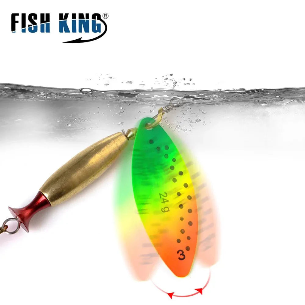 Metal Spinner Lure | Long Cast Hard Bait for Bass, Pike, and Saltwater Fishing