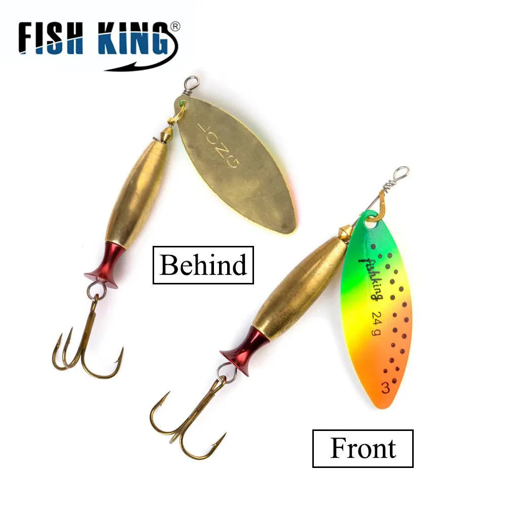 Metal Spinner Lure | Long Cast Hard Bait for Bass, Pike, and Saltwater Fishing