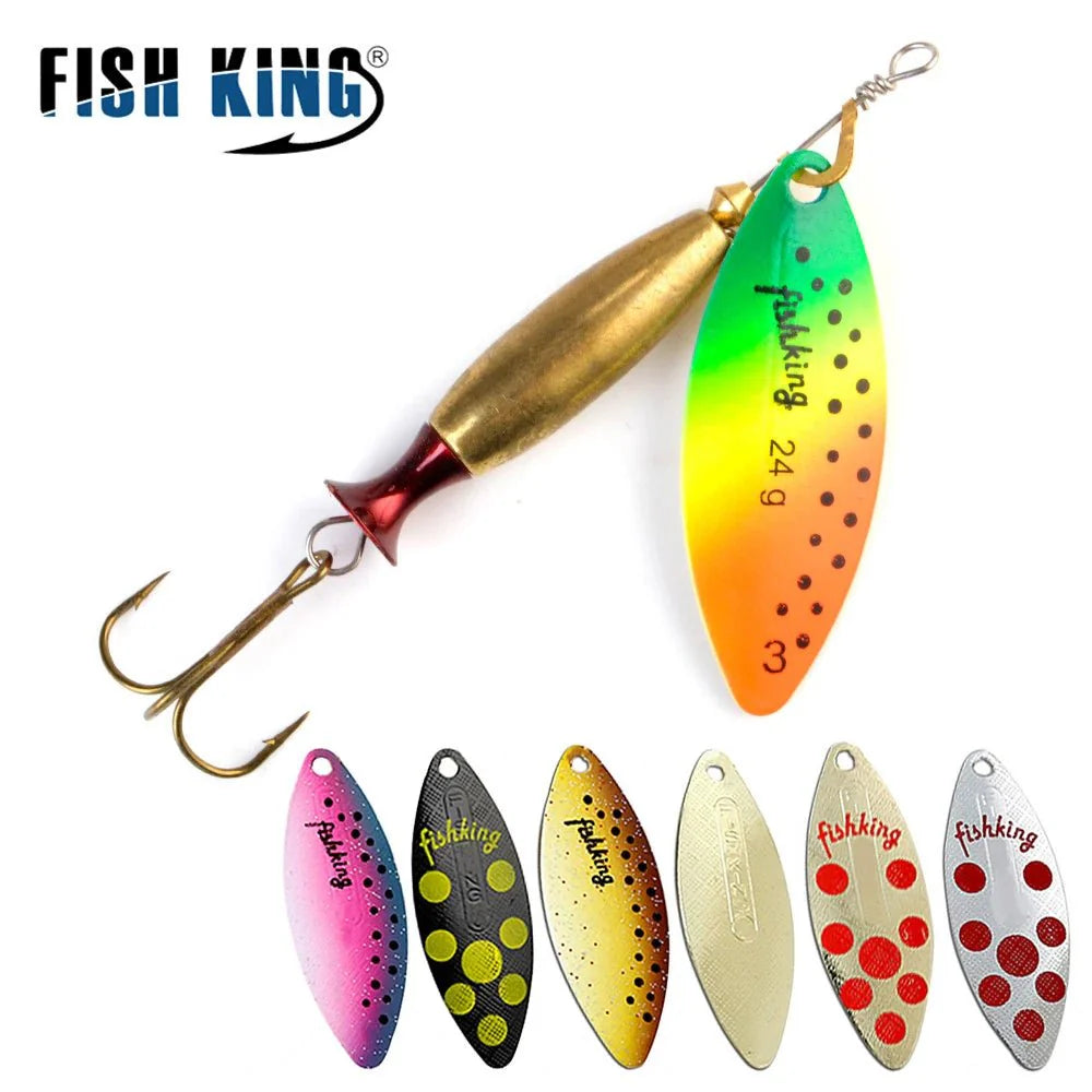 Metal Spinner Lure | Long Cast Hard Bait for Bass, Pike, and Saltwater Fishing