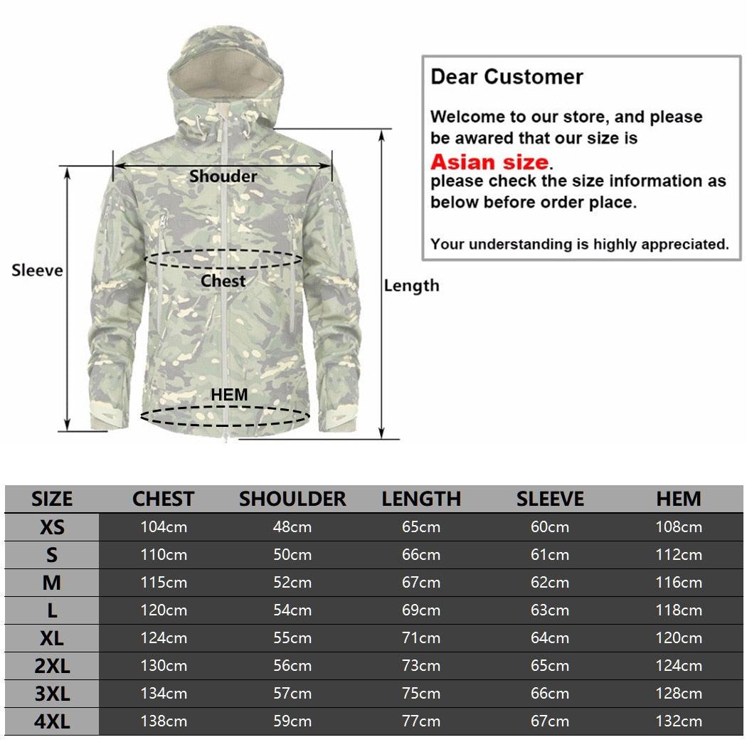 Men Green Camouflage Lightweight Water Resistant Tactical Outdoor Jacket Windbreaker