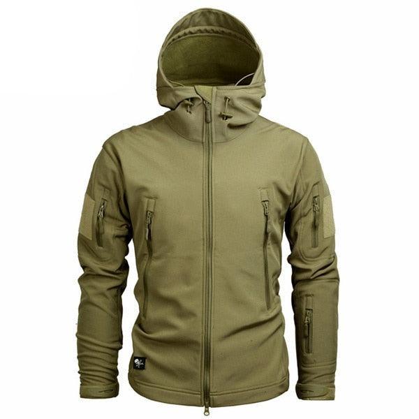 Men Green Camouflage Lightweight Water Resistant Tactical Outdoor Jacket Windbreaker