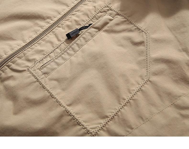 Men Waterproof Hooded Hiking Windbreaker Lightweight Outdoor Tactical Jacket