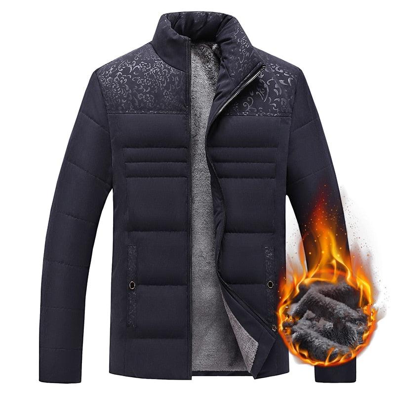 Men Warm Thick Padded Casual Jacket Winter Autumn Outdoor Fashion