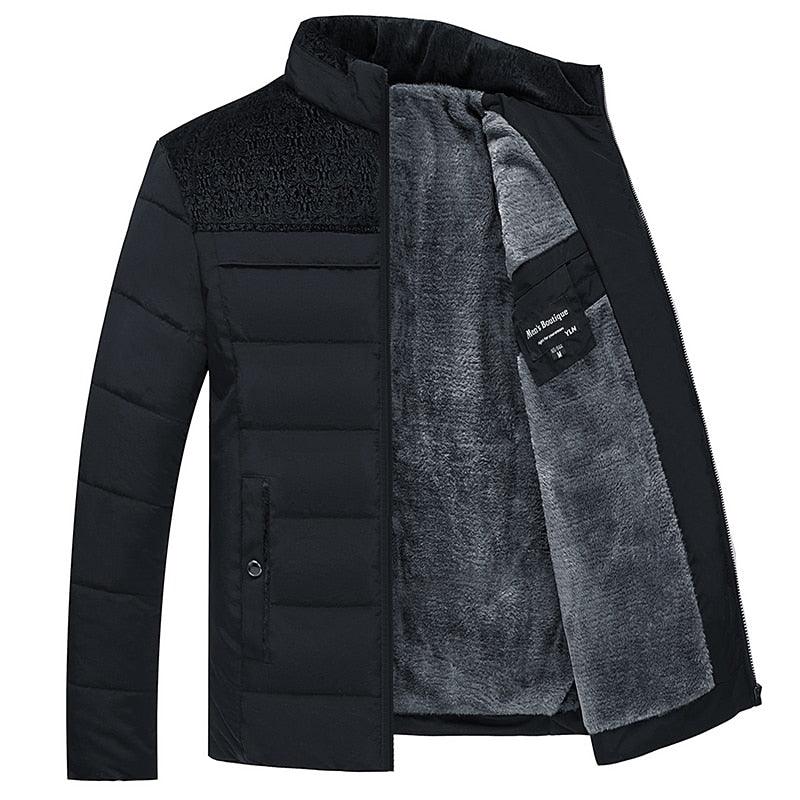 Men Warm Thick Padded Casual Jacket Winter Autumn Outdoor Fashion