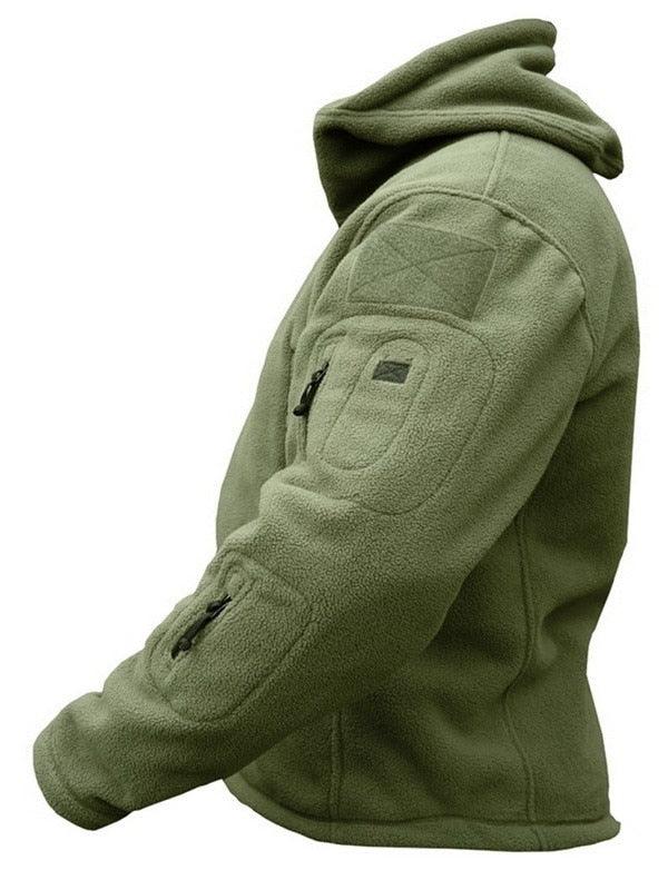 Men Tactical Lightweight Hooded Combat Jacket Outdoor Hiking Multi Pocket