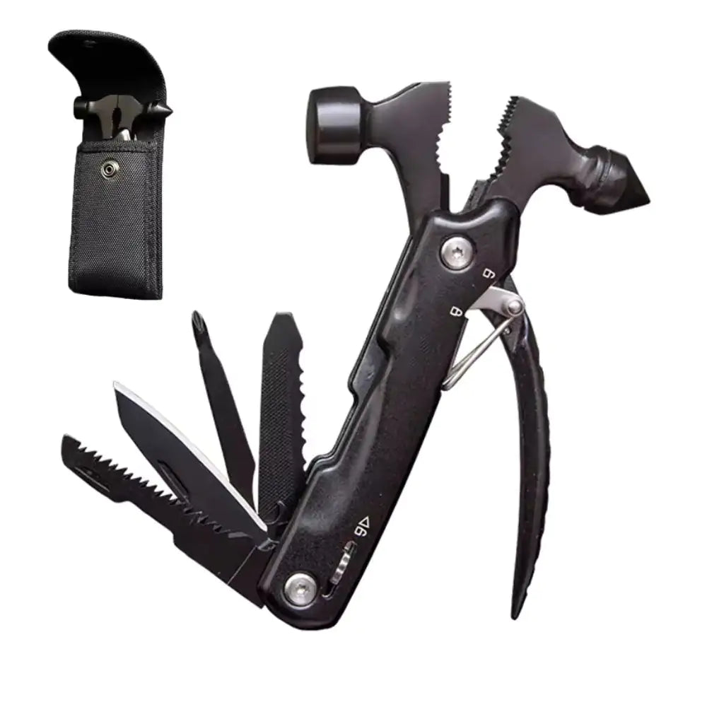 Multi-Tool Hammer Hatchet Knife Saw Mini Claw Car Safety Tool