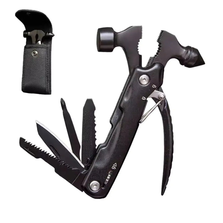 Multi-Tool Hammer Hatchet Knife Saw Mini Claw Car Safety Tool